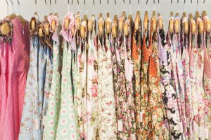 floral pattern young girl dresses in children wear fashion shop